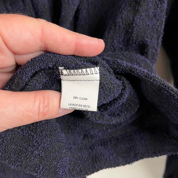 Eileen Fisher Blazer Small Textured Navy Single Button Old Money Luxury Quality - Picture 6 of 9